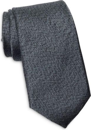 Nordstrom Pellerin Heathered Silk Tie in Black at Nordstrom