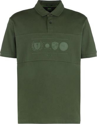 HUGO BOSS Percy Heritage Polo - Heren - Polos - Groen - XS - Katoen - Tops
