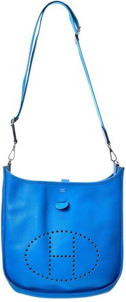 Herm&egrave;s Hydra Taurillon Clemence Leather Amazone Evelyne III GM (Authentic Pre-Loved)