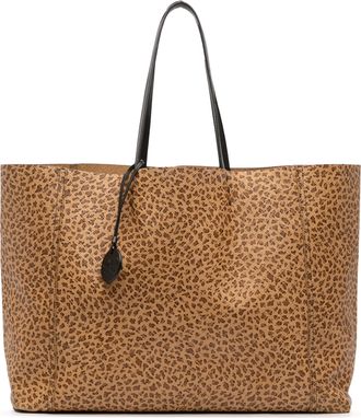 Bottega Veneta Animal Printed Nappa Intrecciomirage Butterfly Tote