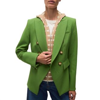 Veronica Beard Cashmere Hoodie Dickey Insert In Sand/ivory