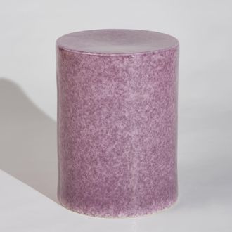 Maisons du monde Mesa auxiliar de cer&aacute;mica malva