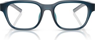 Ferrari 51mm Pillow Optical Glasses in Opal Blue /Demo Lens at Nordstrom