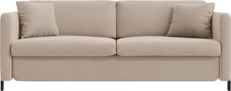 MICADONI 3-Sitzer Design Sofa Gloria mit Bettfunktion - Samtbezug