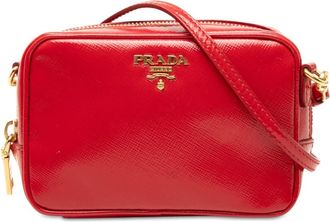 Prada Pre-owned Prada Mini Saffiano Vernice Camera Bag Ladies IYILDK4XQD832T98