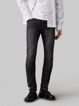 Calvin Klein Jeans Skinny-fit-Jeans CALVIN KLEIN JEANS SKINNY, Herren, Gr. 30, L&auml;nge 32, schwarz (denim schwarz2), Denim/Jeans, Obermaterial: 94% Baumwolle, 4% Elastomul