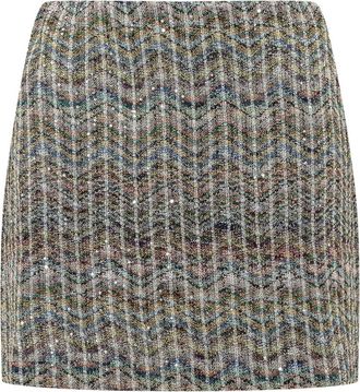 Missoni Multicolor Geometric Above Knee Skirt