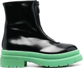 Chiara Ferragni Zwarte Enkellaarsjes - Dames - Enkellaarsjes - Zwart - 39 EU - Leer - Schoenen