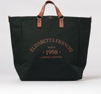 Elisabetta Franchi Borsa Elisabetta Franchi in canvas di cotone con logo