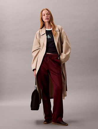 Calvin Klein Pantalones deportivos de felpa de alto brillo