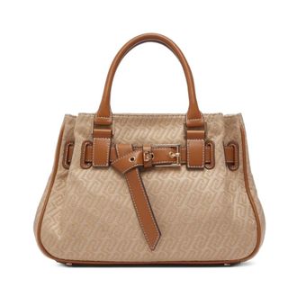 Liu Jo Handbags, female, Beige, Size: ONE SIZE Small Jacquard Handbag