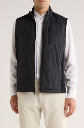 Mizzen+Main Northwood Mixed Media Vest in Black at Nordstrom, Size Xx-Large