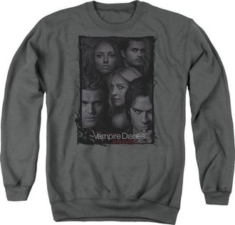 Gildan Vampire Diaries So Here We Are Adult Crewneck Sweatshirt