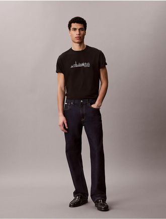 Calvin Klein Jeans Calvin Klein Mens City Skyline Graphic Classic T-Shirt - Black - 2XL
