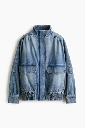 H&M Oversized Jeansjacke - Denimblau