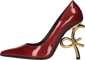 Roberto Festa Milano Lacquered Leather Pumps - Dames - Pumps - Rood - 37 EU - Leer - Schoenen