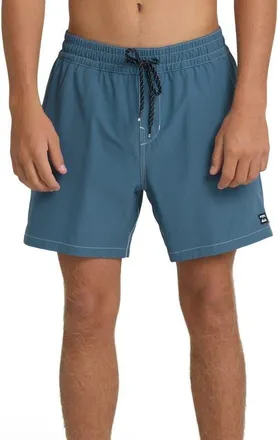 Billabong Lineup Solid LB Board Shorts in Real Teal at Nordstrom, Size X-Large
