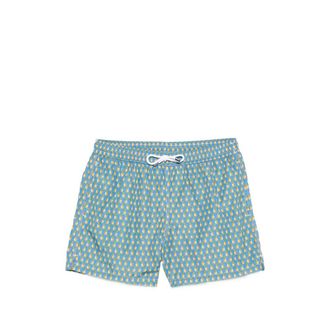 Fedeli Pineapple-print Swim Shorts