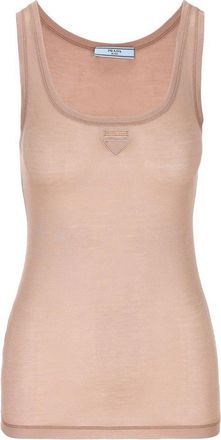 Prada mouwloze logo top