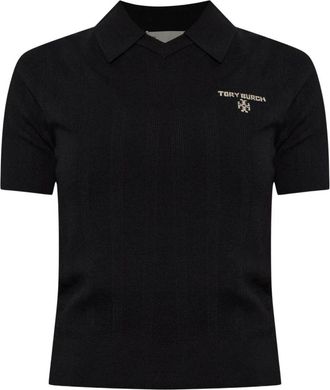 Tory Burch Simone Wool Polo - - Tops - Donna - Nero - L