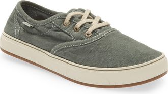 Sanuk Avery Lace-Up Hemp Sneaker in Slate at Nordstrom, Size 6