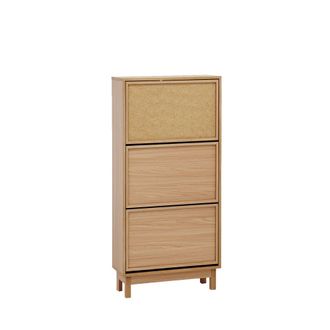 Klast Zapatero estrecho efecto madera natural 60x125 cm