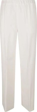 Fabiana Filippi Rechte Broek - Dames - Straight fit broeken - Wit - S - Broeken