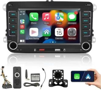 OEM Radio Bluetooth Para Coche - Pantalla De 7 Pulgadas - Carplay - Android Auto - Vw Passat/touran/caddy/jetta