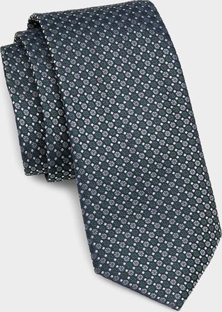 Canali Men & apos;s Silk Medallion Tie