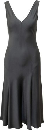 Max Mara Envers Satijnen Slipdress - Dames - Casual kleedjes - Grijs - 4XS - Satijn - Kleedjes