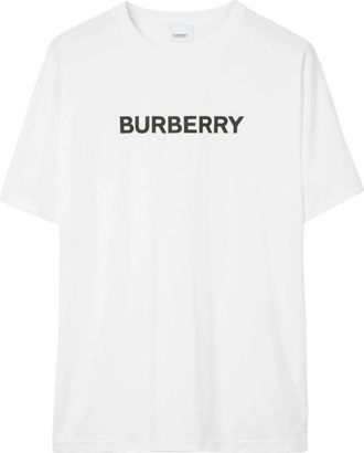 Burberry Klassiek Logo T-shirt - Heren - T-shirts - Wit - M - Katoen - Tops