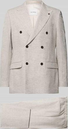 Roy Robson Anzug aus Viskose-Mix mit zweireihigem Sakko in Offwhite, Gr&ouml;&szlig;e 25