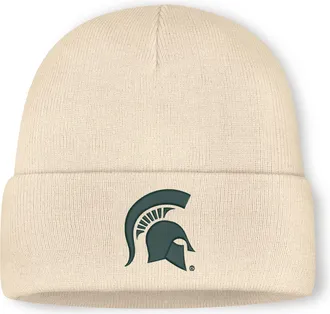 Nike Michigan State Nike Mens College Cuffed Beanie in Brown | N41C15AMST-M4T