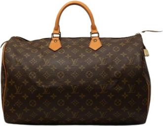 Louis Vuitton Pre-owned Speedy 40 - Dames - Vintage Weekendtas - Bruin - ONE Size - Leer - Vintage