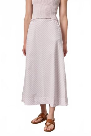 Lilla P Stripe Maxi Skirt In Lavender