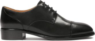Kazar Schoenen, Dames, Zwart, 40 EU, Leer, Leren halfhoge veterschoenen