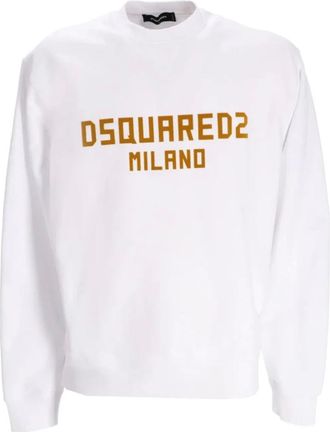 Dsquared2 Hombre, Sudaderas, Blanco, Talla: S