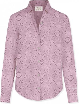 MC2 Saint Barth Meredith Long Sleeve Shirt - Dames - Overhemden - Roze - M - Katoen - Overhemden