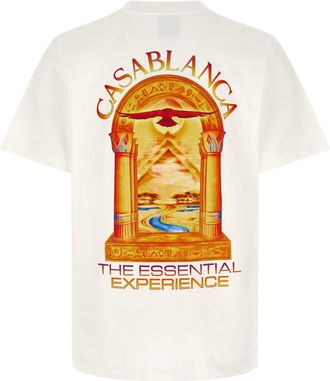 Casablanca Hermons Mirage Arch Graphic T-Shirt - Cream