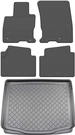 OEM Juego De Alfombrillas De Goma Para Coche Y Alfombrilla Para Maletero Para Ford Kuga Iii Suv A Partir De Abril De 2020