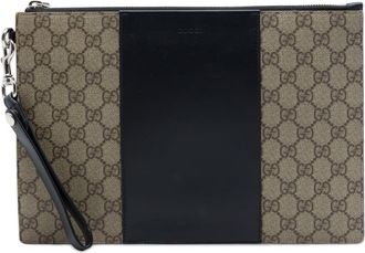 Gucci Pre-owned Gucci GG Supreme Wristlet Zip Pouch Unisex ODC6KDL988OVD3Q3