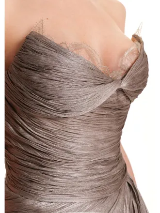 Maria Lucia Hohan Womens Dress Jolie Grey Silk