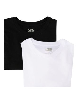 Karl Lagerfeld 2 pack short-sleeve T-shirts - men - Cotton/Elastane - M - White