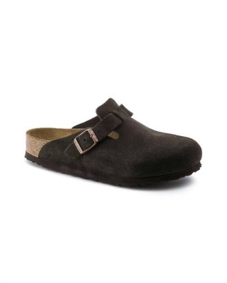 Birkenstock Womens Boston Soft Footbed Clog In Mocha
