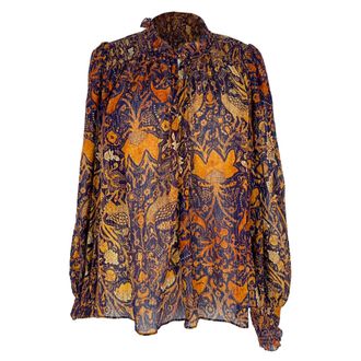 Ulla Johnson Ida Blouse in Multicolor Cotton