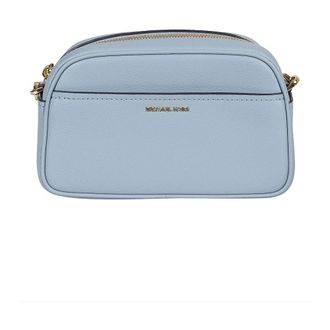 Michael Kors Cross Body Bags, female, Blue, Size: ONE SIZE Jet Set Small Leather Camera Crossbody Bag