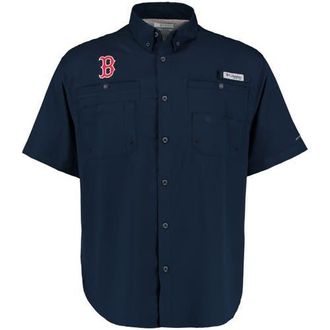 Columbia Mens Columbia Navy Boston Red Sox Tamiami Omni-Shade Button-Down Shirt at Nordstrom, Size Large