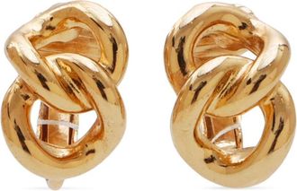 Dior Orecchini a clip a catena anni 90 - Oro