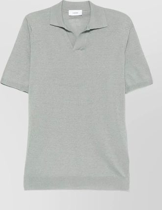 Lardini ribbed polo shirt