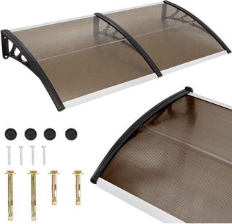 OEM Techo Sobre Puerta De Entrada, Techo De Balc&oacute;n, Ventana, Aire Acondicionado, Marr&oacute;n 200x100